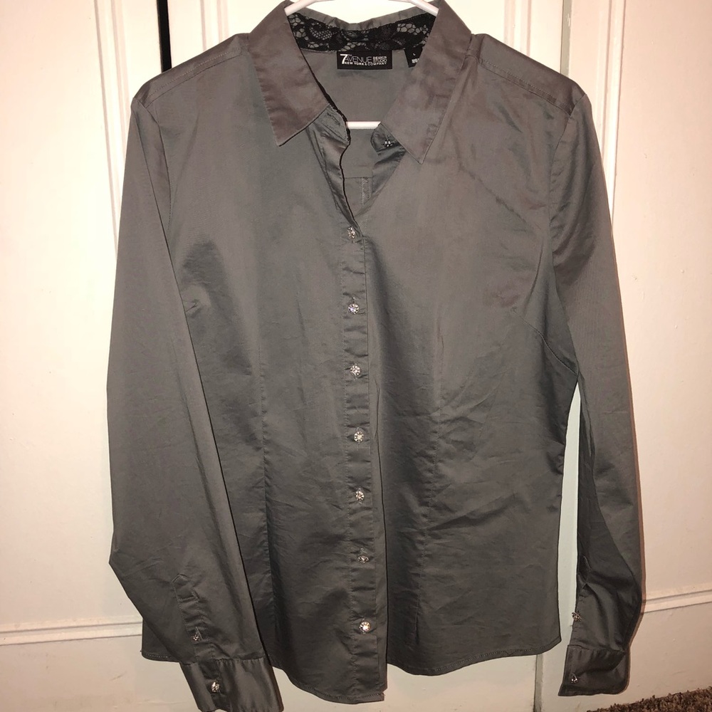 Gray blouse